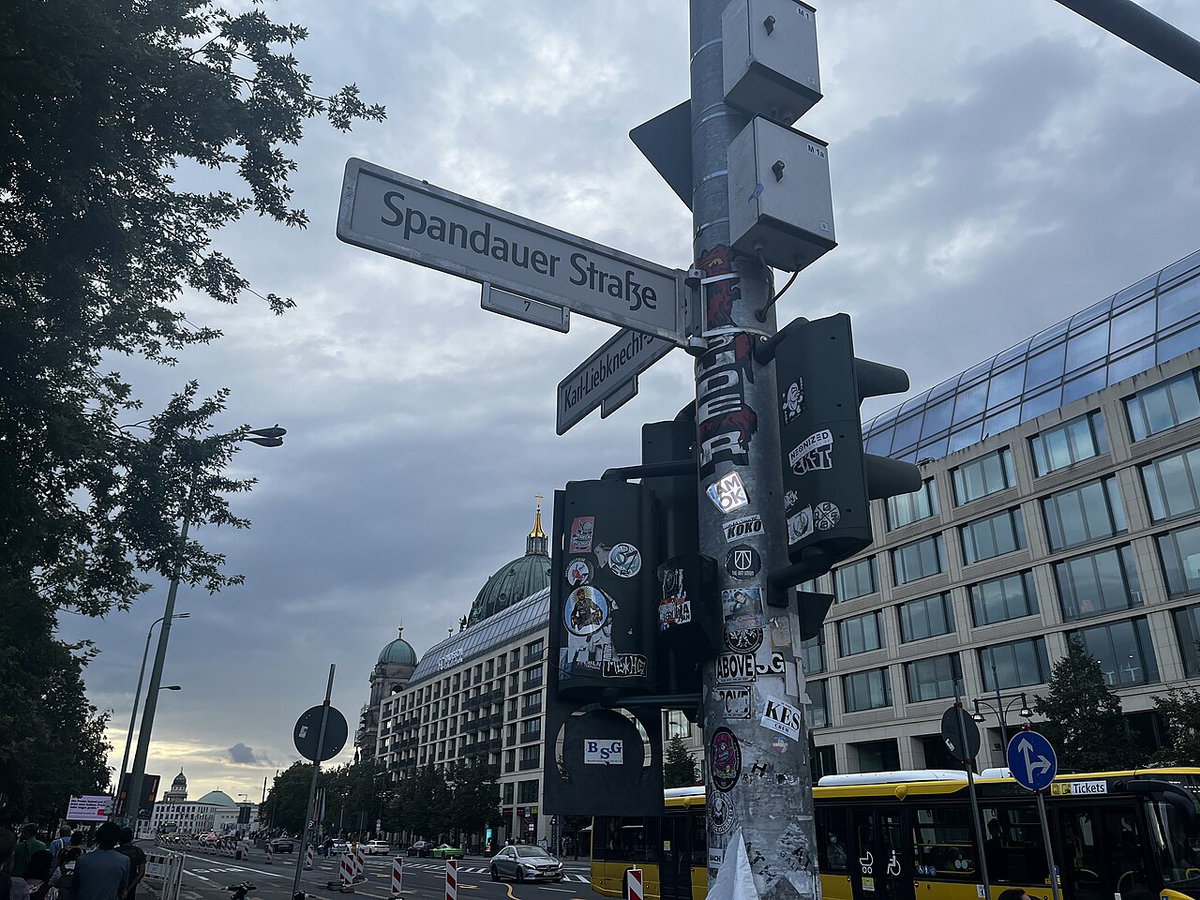 Street signs in Berlin, Berlin, Germany, 2022