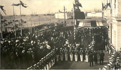 Inauguración del puerto, Valparaíso, 1912