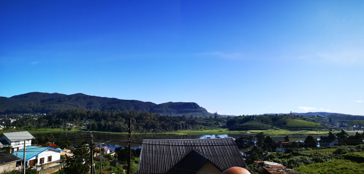Scenery of Nuwaraeliya in srilanka from a rooftop, Nuwara Eliya, Sri Lanka, 2020
