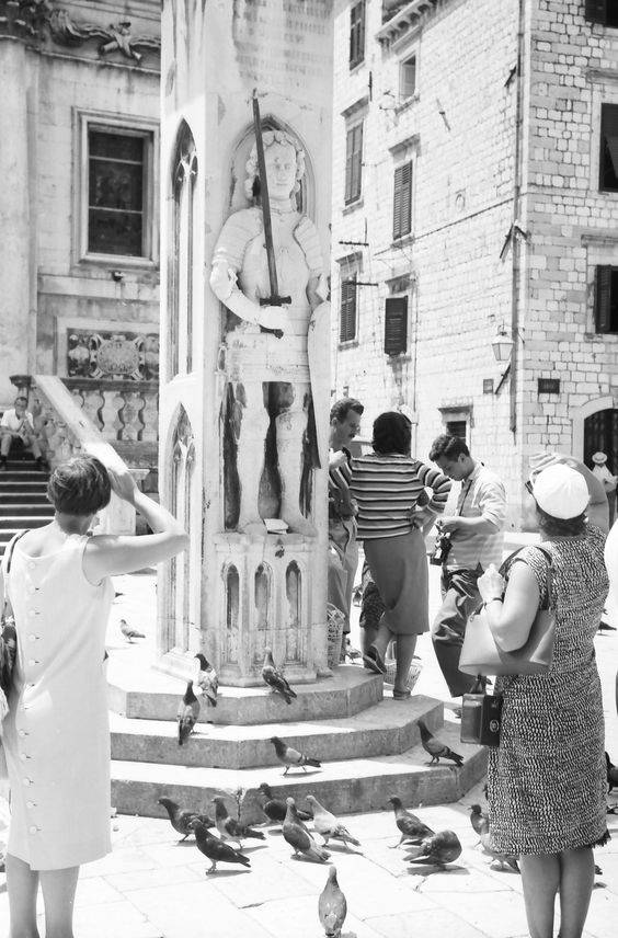 EU: Dubrovnik: Rolandsäule [Orlandosäule] (1986), Dubrovnik, Croatia, 1986