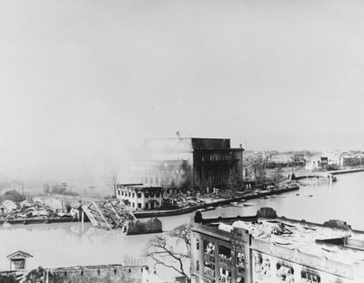 Damage to the Manila Post Office in 1945, Manila, 1945