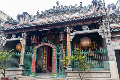 Thien Hau Temple front, Ho Chi Minh City, 2019