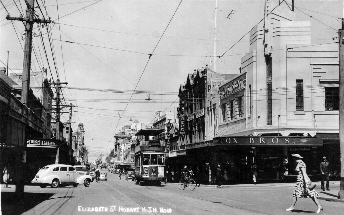 Elizabeth Street, Hobart, Hobart, Tasmania, Australia, 1930