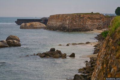 Galle Fort fort walls, Galle, 2008