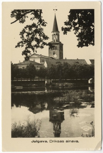 EU: Jelgava. Skats uz Trīsvienības baznīcu (1935), Jelgava, 1935
