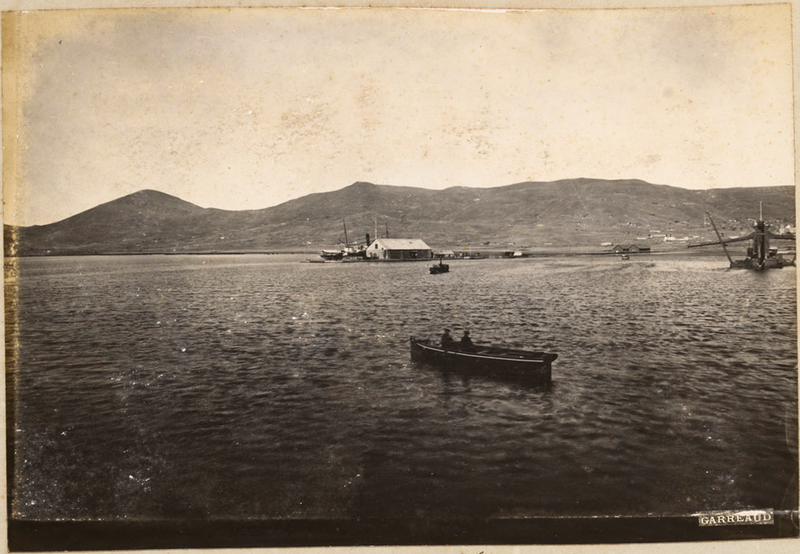 Basílica Catedral de Puno TEST in 1900 — N° 311. Lago Titicaca, Vista del Muelle de Puno