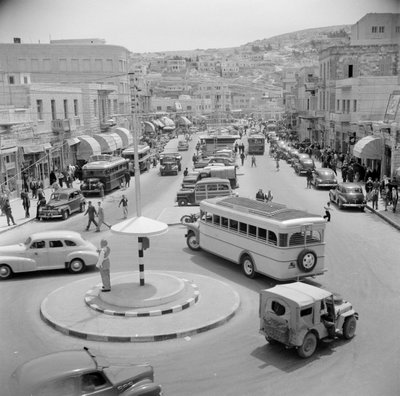 EU: Verkeersrotonde in Amman (1950) [2], Amman, 1950