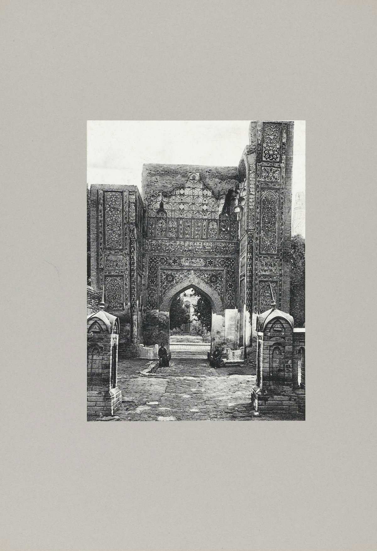 EU: Ingang naar Moskee te Samarkand (1900), Samarkand, Uzbekistan, 1900