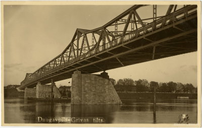 EU: Vienības tilts. Daugavpils (1938) [3216], Daugavpils, 1938