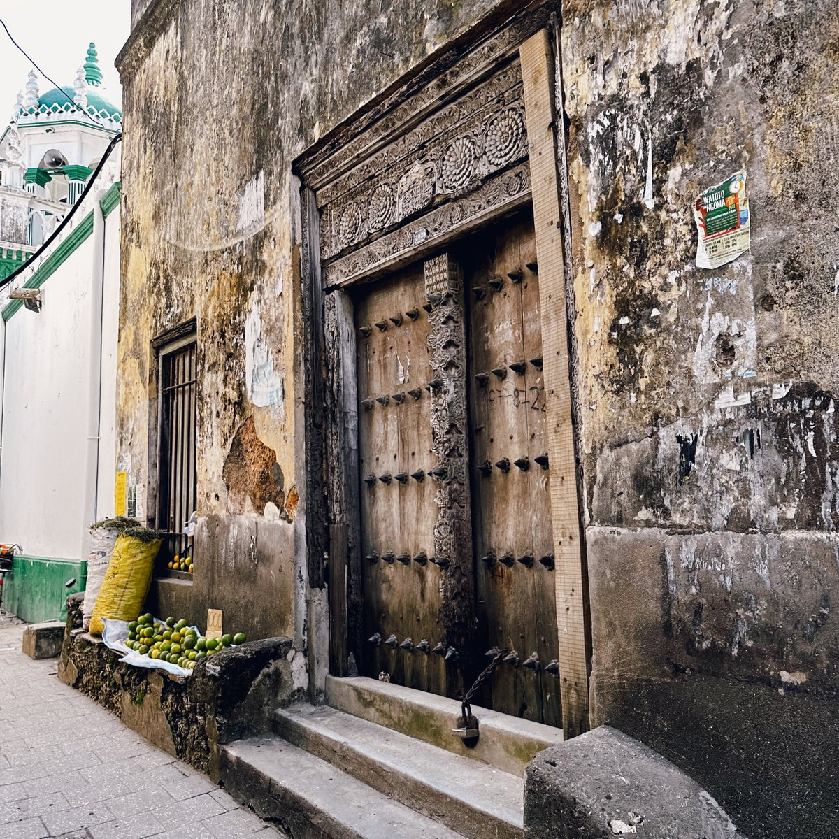Door in Mjini, Zanzibar, Zanzibar City, Tanzania, 2023