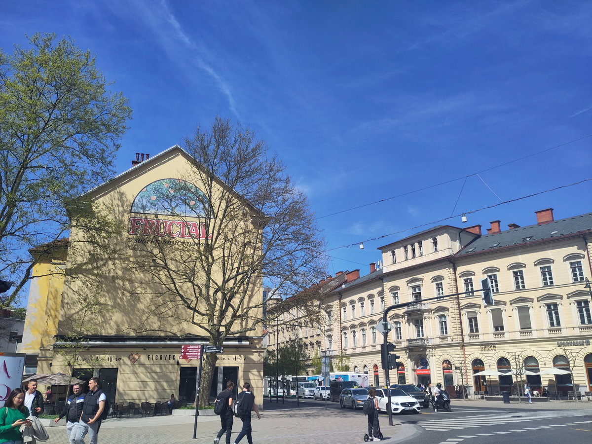 Rue et place à Ljubljana, Ljubljana, Slovenia, 2024