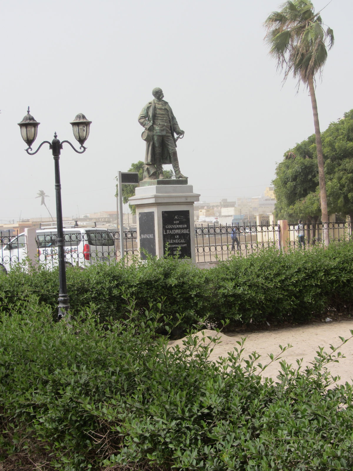 Saint-Louis - Statue de Faidherbe, Saint-Louis, Senegal, 2013