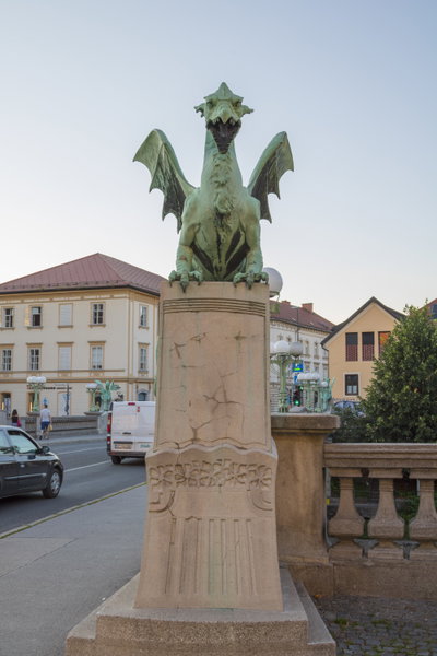 EU: Dragon bridge, Ljubljana (1901), Ljubljana, 1901