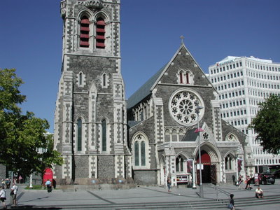 Christchurch Cathedral front, Christchurch, 2008
