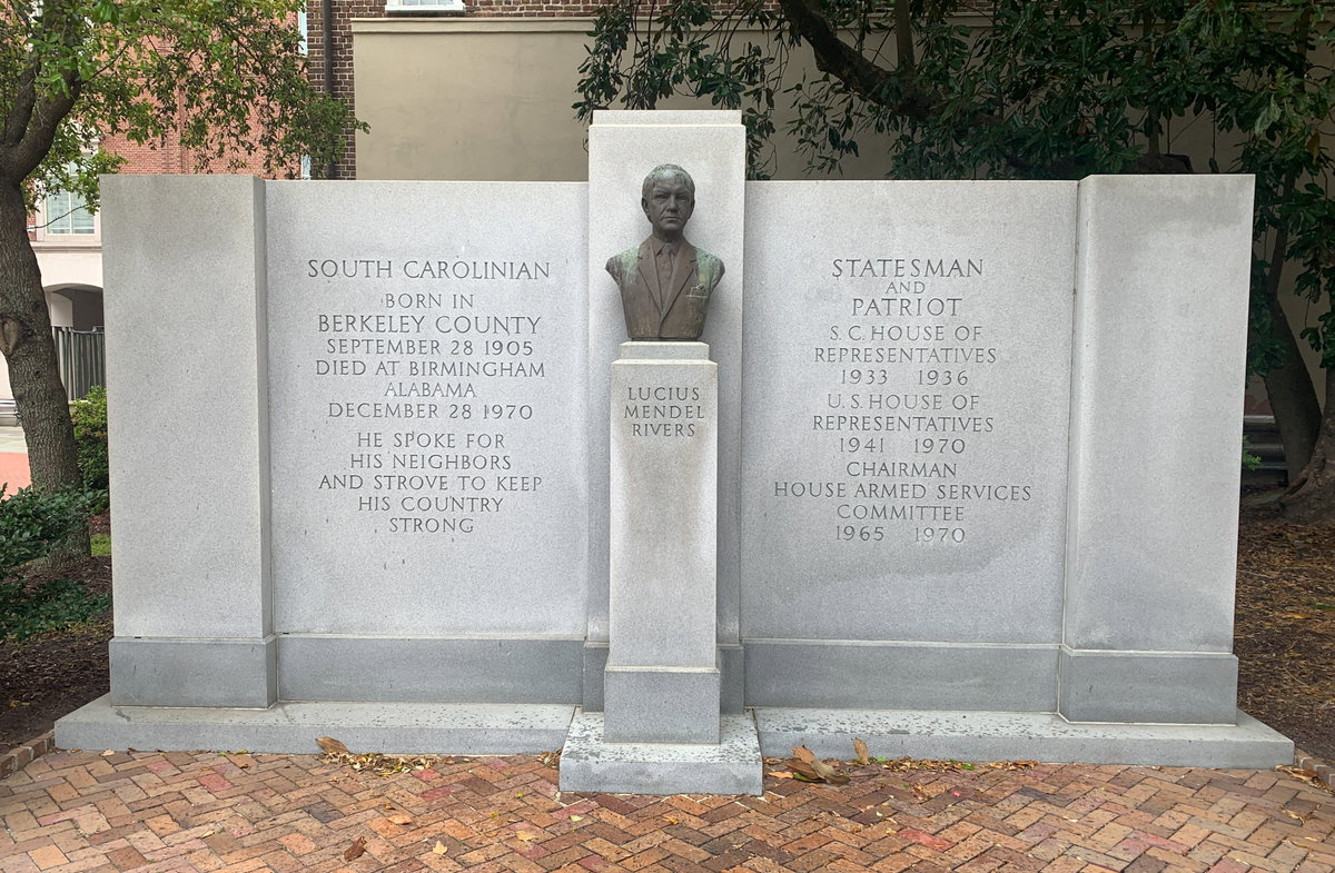 Mendel Rivers monument, Charleston, USA, 2022