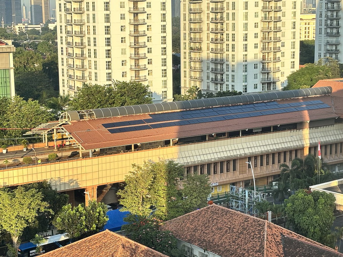 Stasiun Cikini aerial view, Jakarta, Indonesia, 2025