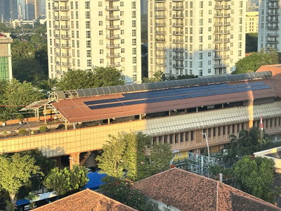 Stasiun Cikini aerial view, Jakarta, 2025