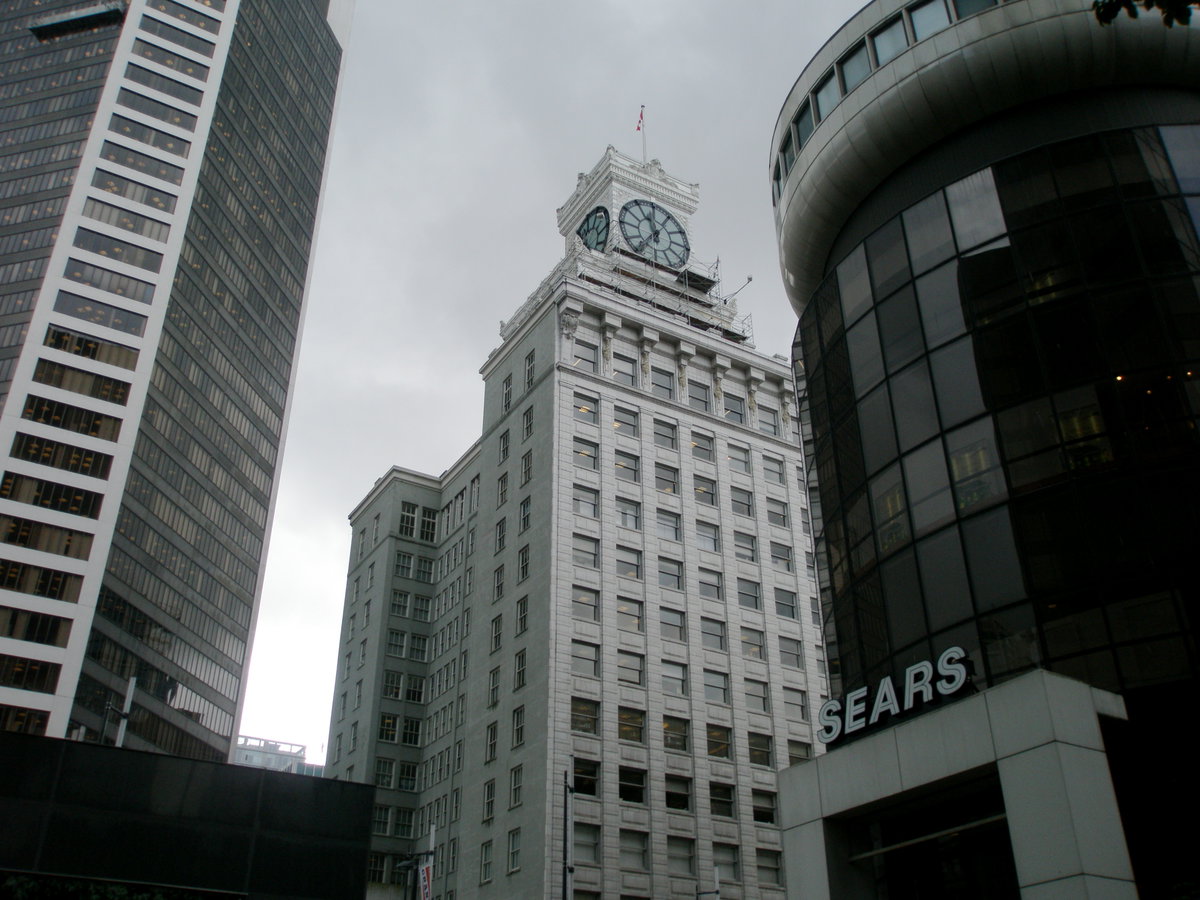 The old clock, Granville Street, Vancouver, Vancouver, Canada, 2011