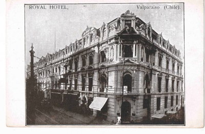 Royal Hotel, Valparaíso (postcard, c. 1910), Valparaíso, 1910