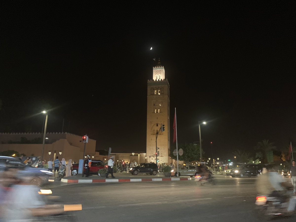 Koutoubia by night, Marrakech, Morocco, 2019