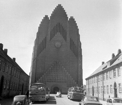 Grundtvigs Kirke. Fortepan, Copenhagen, 1966