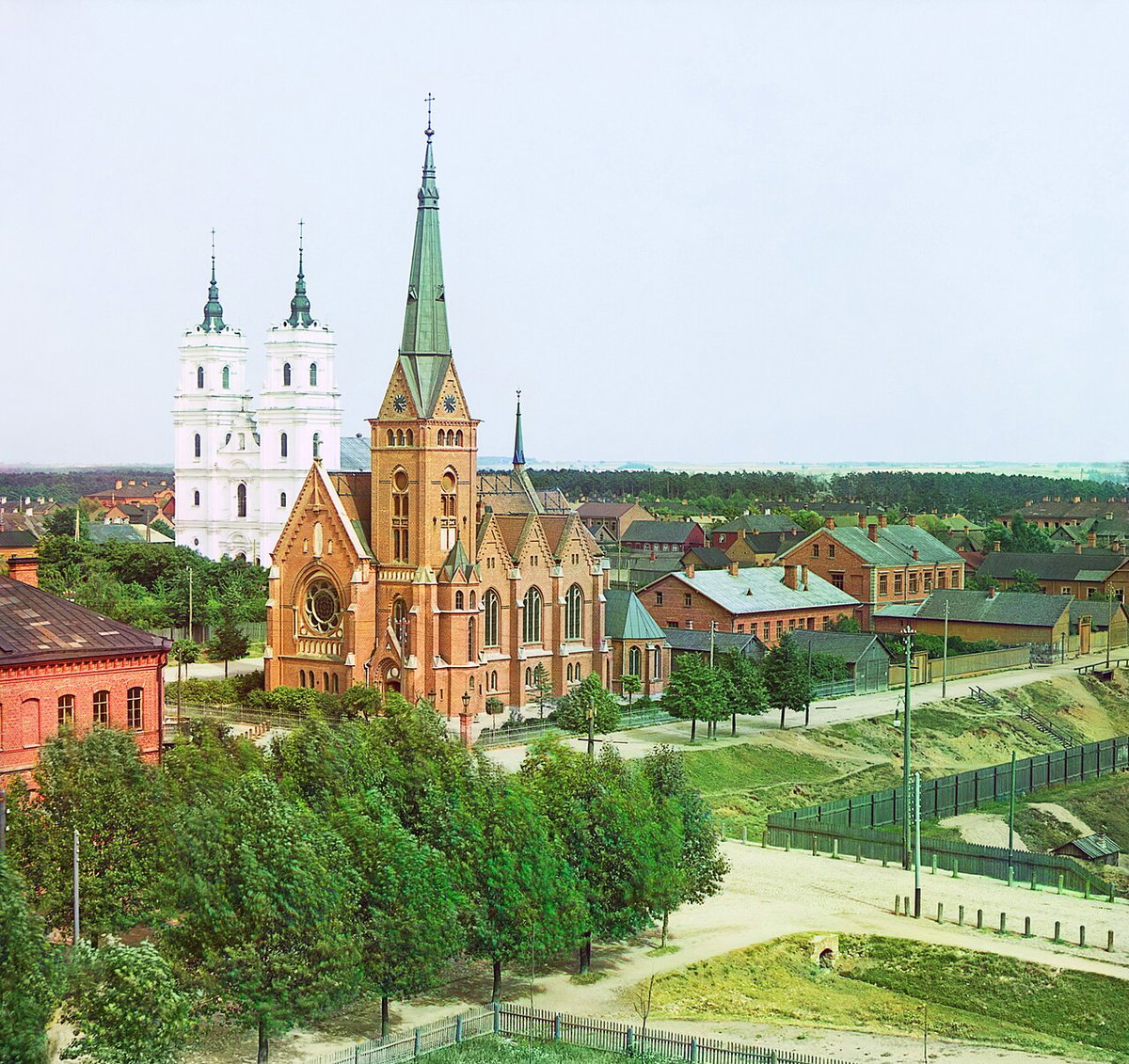 year.(real color photo^Photographer Prokudin-Gorsky), Daugavpils, Latvia, 1909