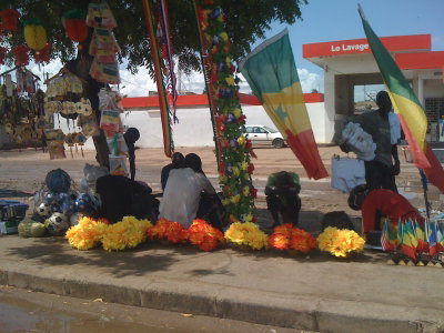 Vente Drapeaux Senegal Rufisque, Rufisque, 2010