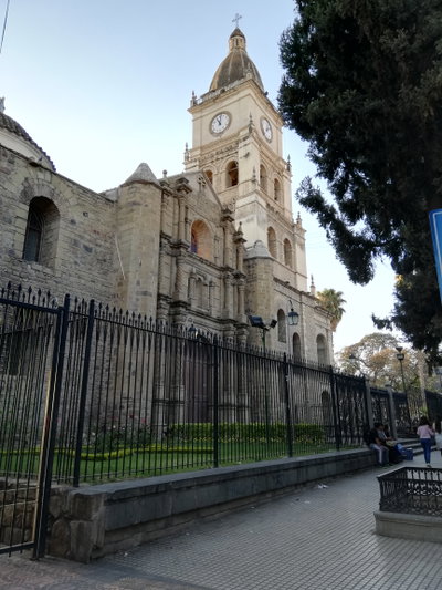 Fachada Catedral Metropolitana, Cochabamba, 2018