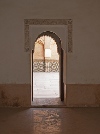 Marrakesh Ben Youssef Madrasa courtyard 3, Marrakesh, 2009