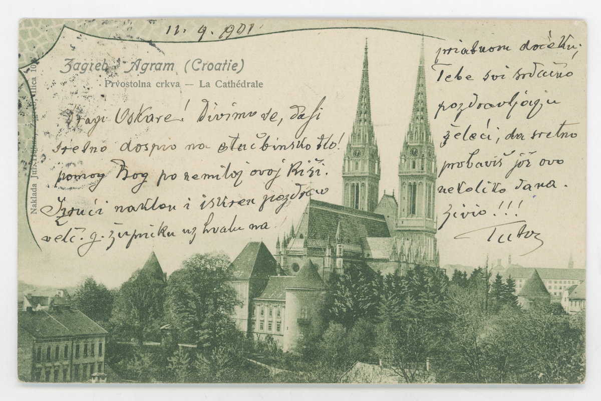 EU: Zagreb - Cathedrala (1898), Zagreb, Croatia, 1898