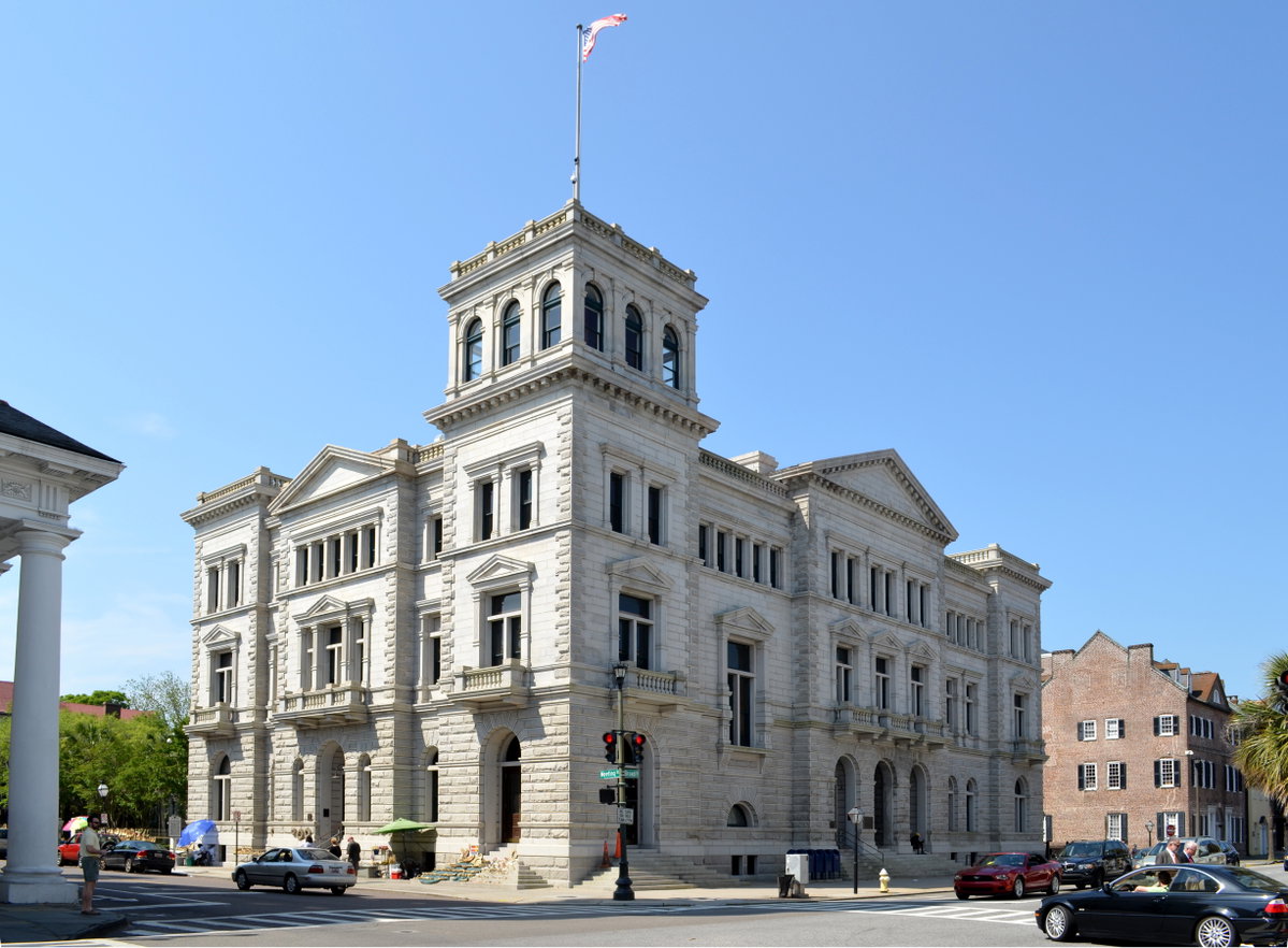 U.S. Post Office and Courthouse, Charleston, South Carolina, April, Charleston, USA, 2014