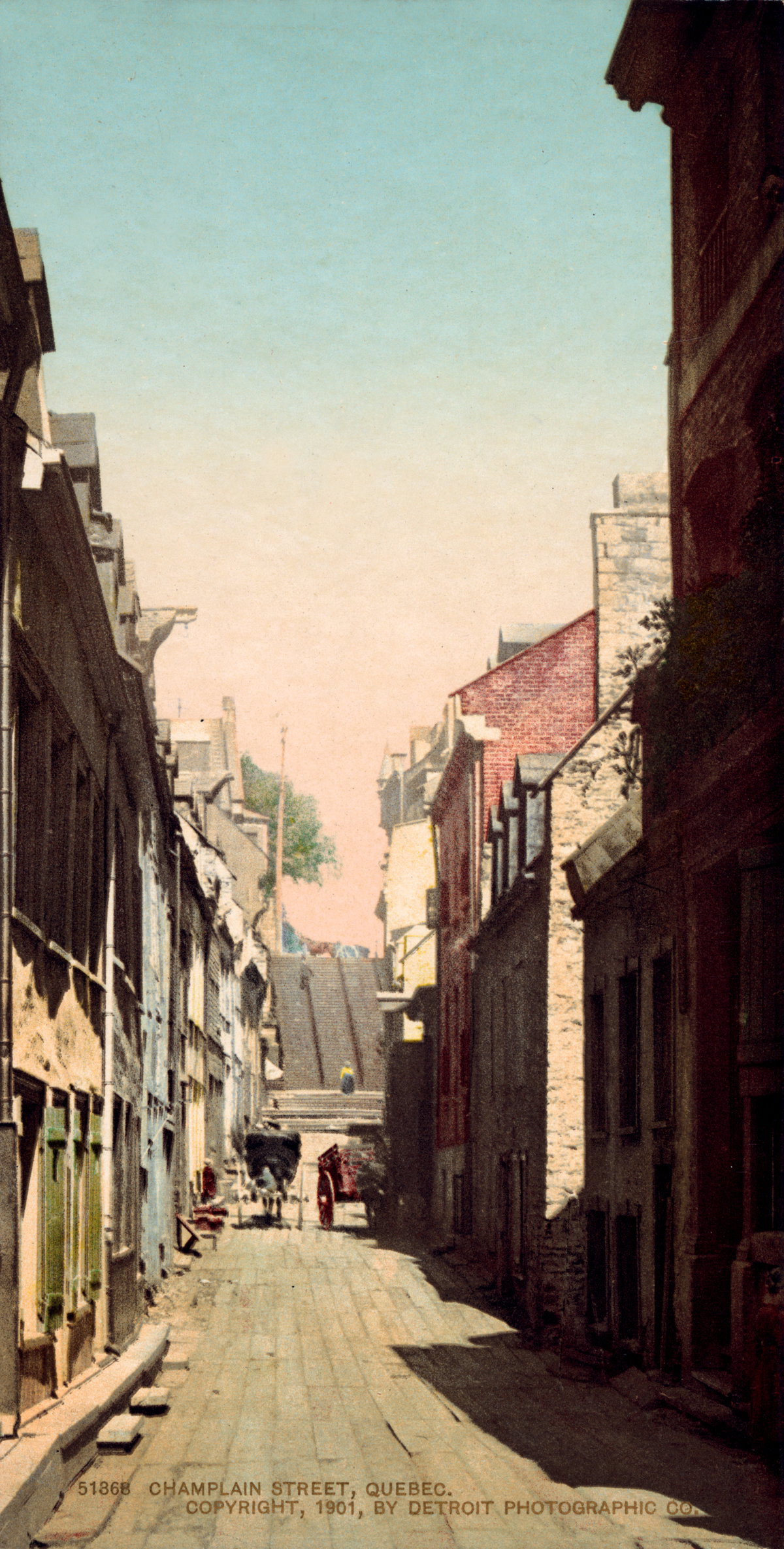 Flickr - …trialsanderrors - Rue du Petit-Champlain, Québec, ca, Quebec City, Canada, 1901
