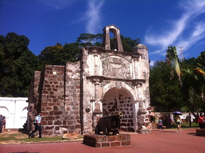 Porta de Santiago gate, A Famosa, Melaka, Malacca City, 2013