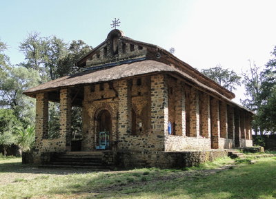 Church of Debra Berhan Selassie 01 (cropped), Gondar, 2012