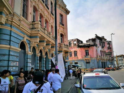 Edifici de la Plaza Dos de Mayo de Lima el febrer de 2017 03, Lima, 2017