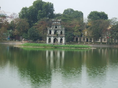 Hanoi - Ho Hoan Kiem See, Pavillon zu Ehre der Schildkröte, Hanoi, 2007