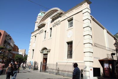 Fachada de la iglesia de Santa María la Coronada de Gibraltar, Gibraltar, 2011