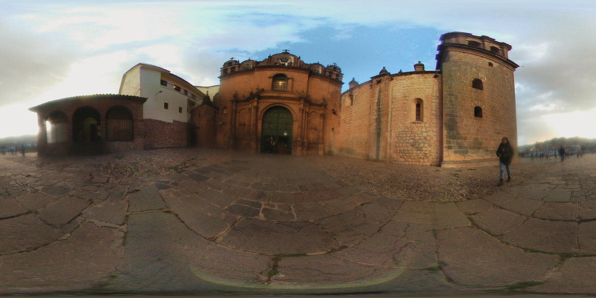 Vista 360 del tempro de La Sagrada Familia en el Cusco, Cusco, Peru, 2017