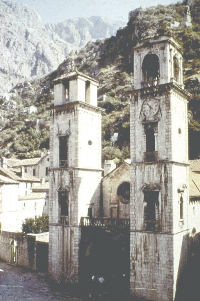 EU: Saint Tryphon's Cathedral, Kotor - before restoration (2002), Kotor, Montenegro, 2002