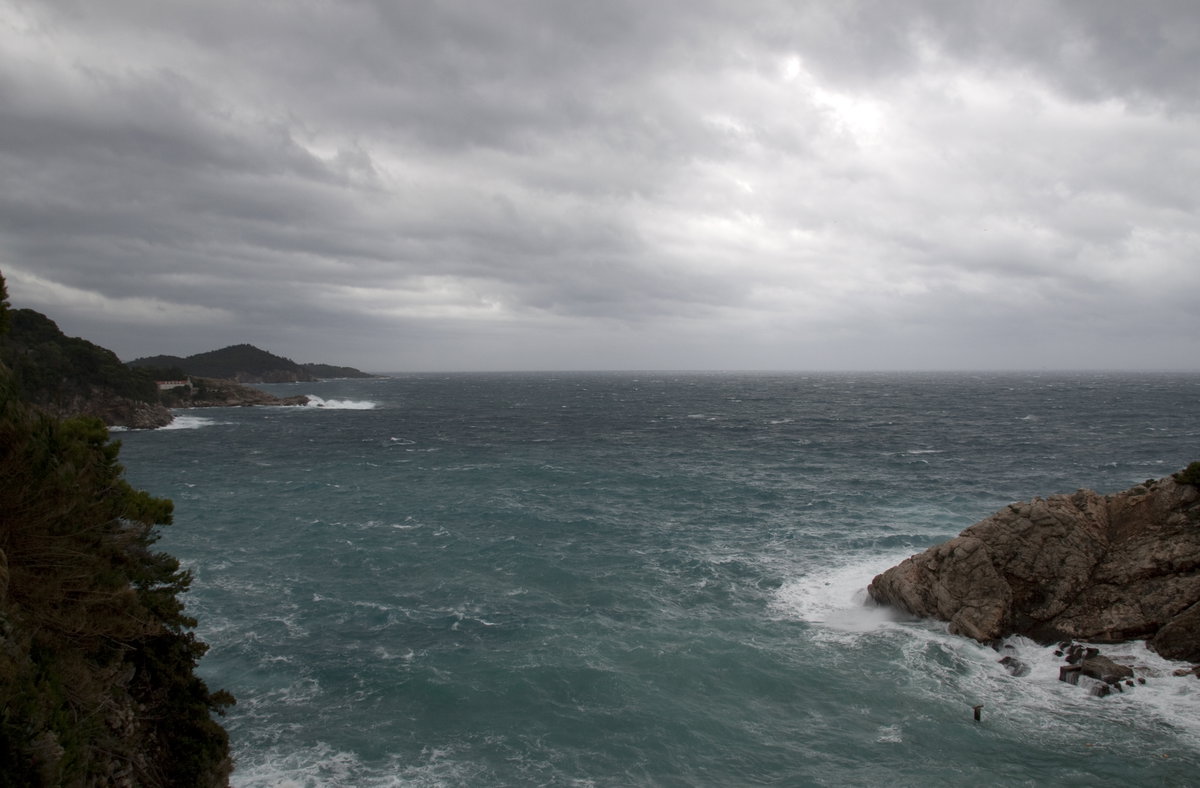 View from our room - morning day, Dubrovnik, Croatia, 2009