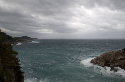 View from our room - morning day, Dubrovnik, 2009