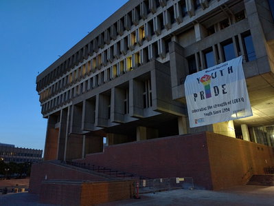 Blue hour at Boston City Hall 02, Boston, 2016
