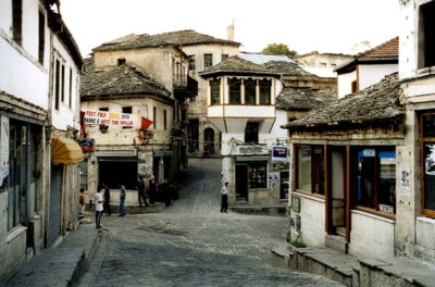 Gjirokastra - Gasse, Gjirokastër — photos through time