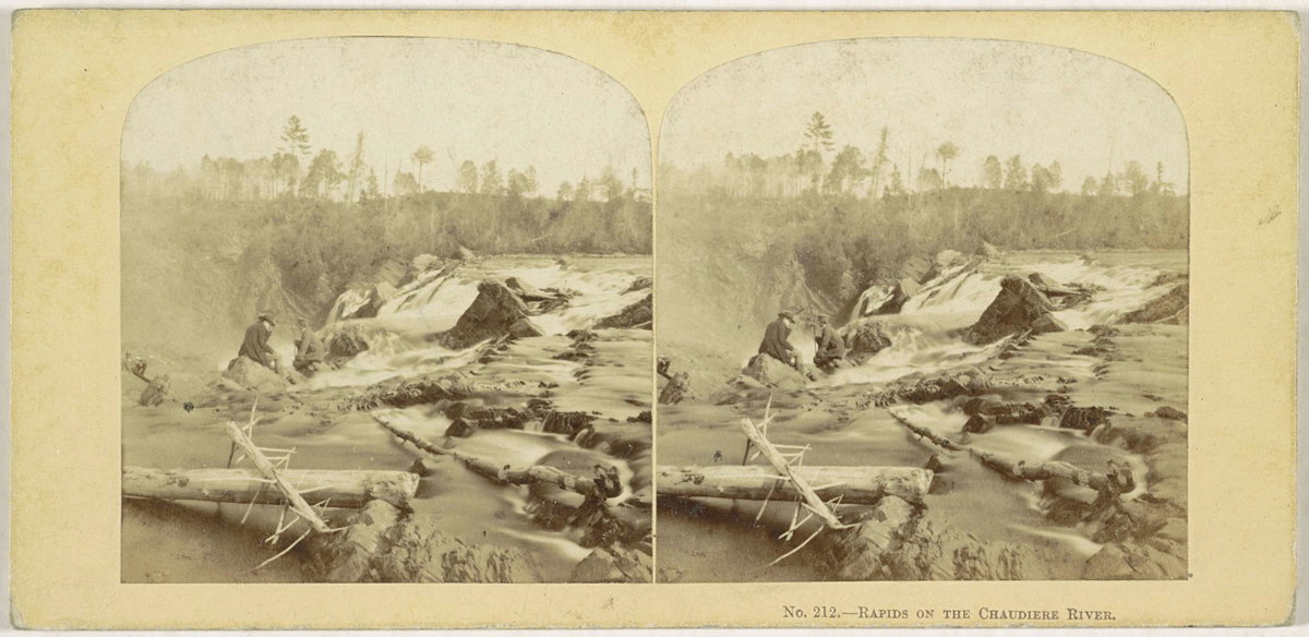 EU: Rapids on the Chaudiere River, Near Quebec, Canada, Quebec City, Canada, 1855