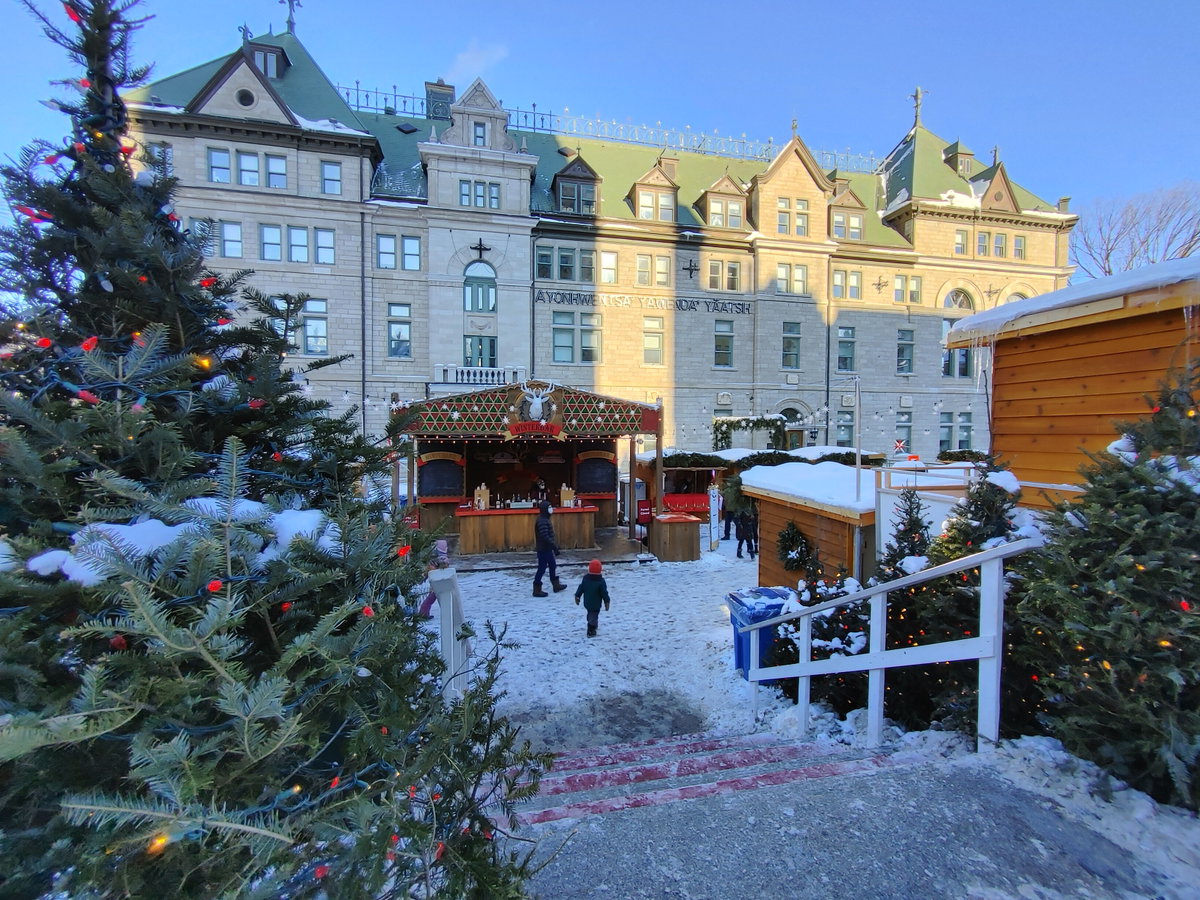 Marche de Noel allemand de Quebec, Quebec City, Canada, 2021