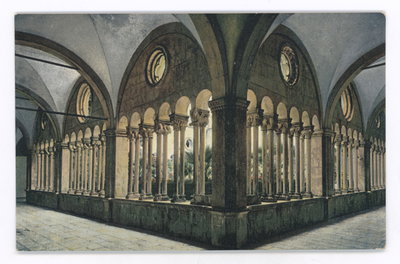 EU: Dubrovnik - Franciscan Manastery - cloister (1933), Dubrovnik, 1933