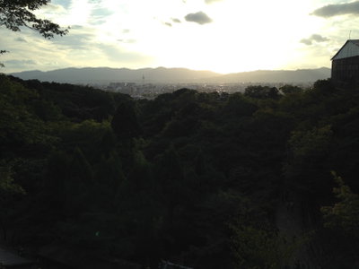 View of Kyoto City from Okunoin Hall of Kiyomizudera Temple, Kyoto, 2015