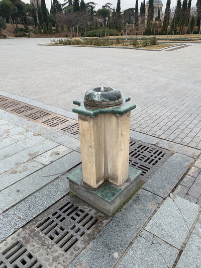 Drinking water fountain next to Sameba cathedral, Tbilisi, Tbilisi, 2020