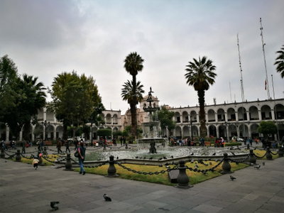 Font de la Plaza de Armas d'Arequipa, Arequipa, 2017