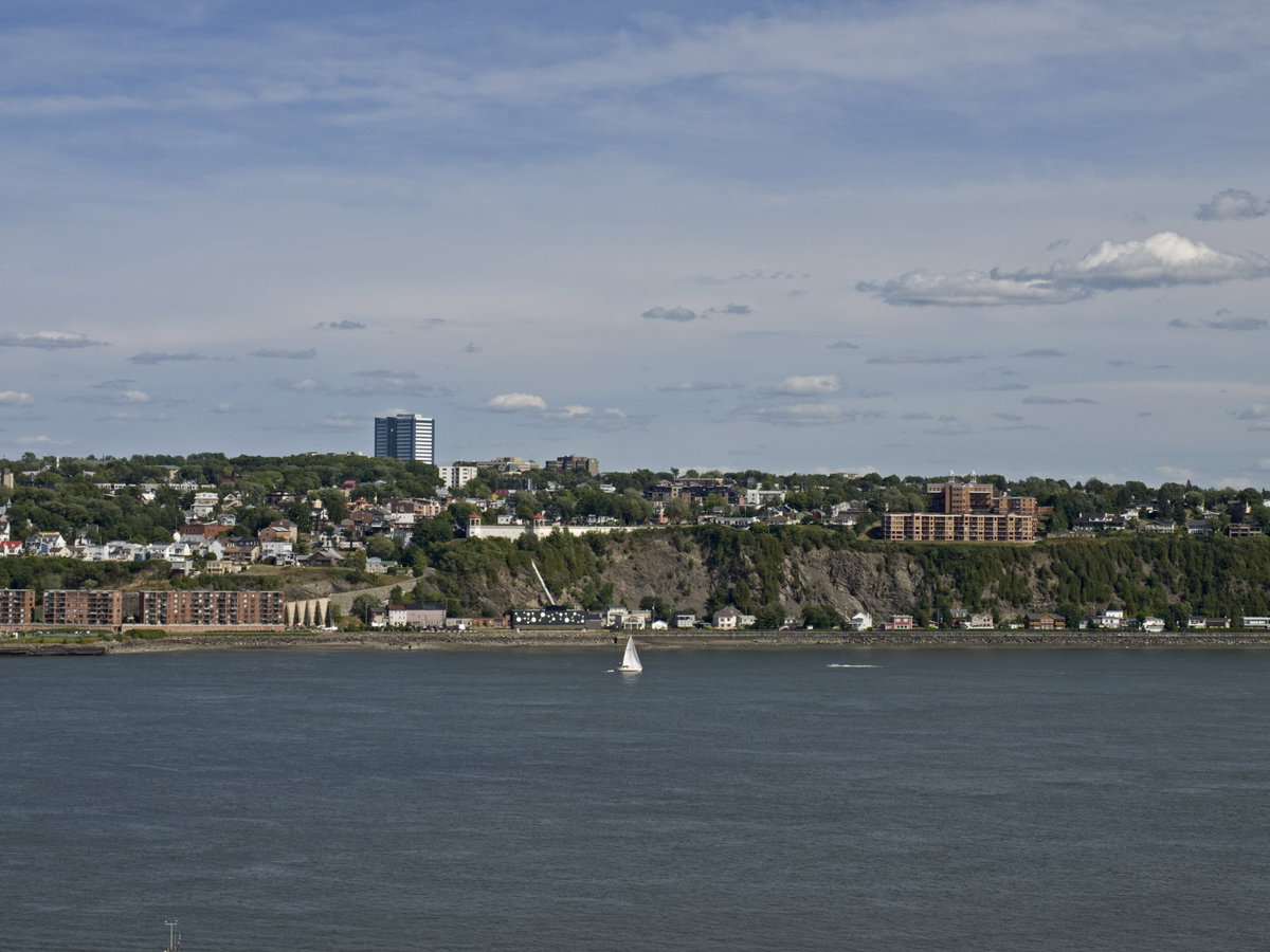 Quebec City Saint Lawrence River seen from Terrasse Dufferin 3, Quebec City, Canada, 2017